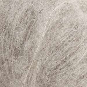 Пряжа DROPS Brushed Alpaca Silk Цвет.02 Светло-серый