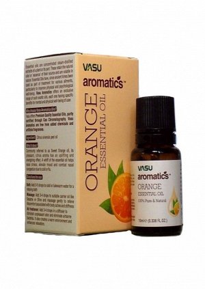 Масло эфирное Апельсин Васу Orange Essential Oil Vasu 10 мл.