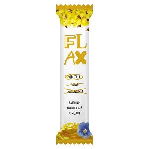 Батончик конфета Flax кукурузная с медом и омега 3 20 гр.