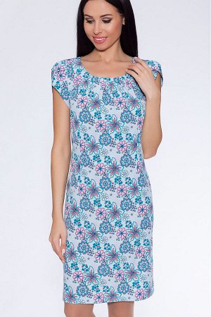 #30718 Платье (Filgrand) Голубой/цветы