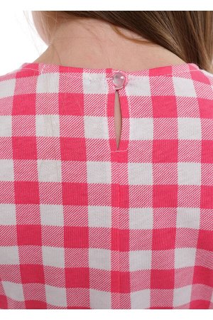 #103386 Платье молочный/розовый