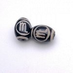 Бусина Дзи &quot;616&quot; из агата, Скорпион, размер 12х9 мм