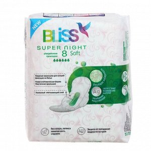 Прокладки «Bliss» Super Night Soft, 8 шт