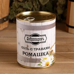 Добропаровъ Соль для бани с травами &quot;Ромашка&quot; в банке