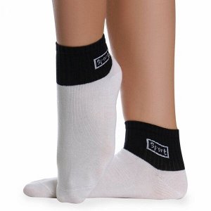 Носки хлопковые с широкой резинкой &quot; Super socks B126-1 &quot; белые р:37-41