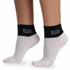 Носки хлопковые с широкой резинкой " Super socks B126-1 " белые р:37-41