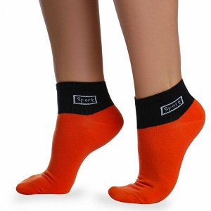 Носки хлопковые с широкой резинкой " Super socks B126-1 " оранжевые р:37-41