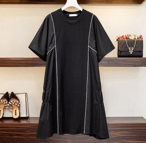 Платье-туника, черный