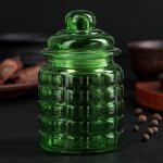 Банка для сыпучих продуктов «Квадраты», 300 мл, цвет МИКС