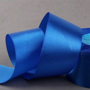 Лента атласная, 50 мм - 33 ± 2 м, цвет синий №040
