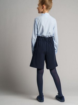 Блузка текстильная для девочек голубой