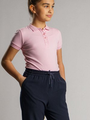 Фуфайка трикотажная для девочек (футболка) розовый