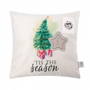 Чехол на подушку Этель "Tis the season" 40х40 см, 100% п/э, велюр