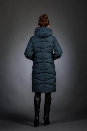 Женская куртка зимняя 18125 цвет индиго