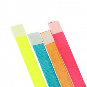 Закладки-ляссе с клеевым краем для формата А5, deVENTE. Neon, для книг A5, 6 x 290 мм, 4 тонкие двусторонние ленты, в пакете