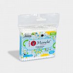 Палочки ватные гигиен. &quot;Maneki&quot; Lovely, с голубым пластиковым стиком, в zip-пакете