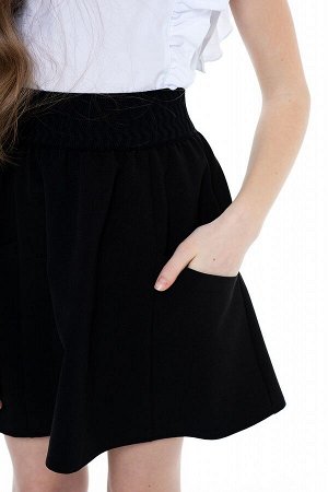 Черная школьная юбка, модель 0320