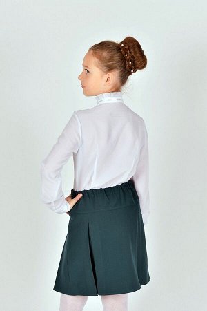 Зеленая школьная юбка, модель 0315