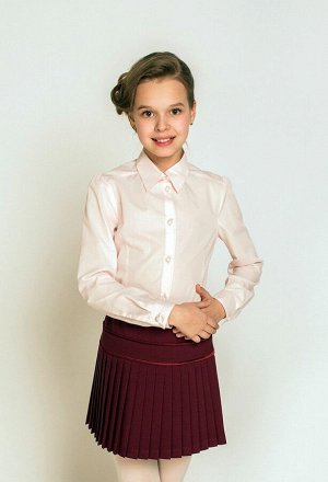 Розовая школьная блуза, модель 0624