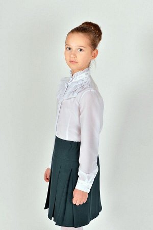 Зеленая школьная юбка, модель 0315
