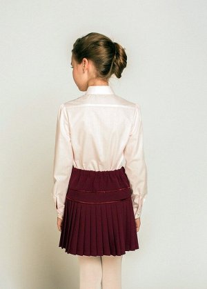 Розовая школьная блуза, модель 0624