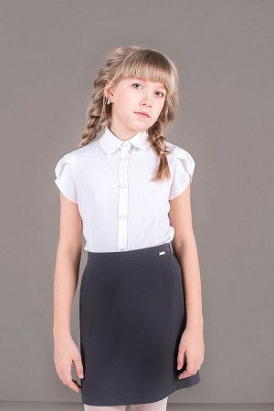 Серая школьная юбка, модель 0326