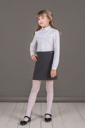 Серая школьная юбка, модель 0326