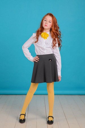 Серая школьная юбка, модель 0331