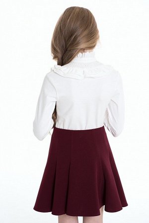 Молочная школьная блуза, модель 0637/1