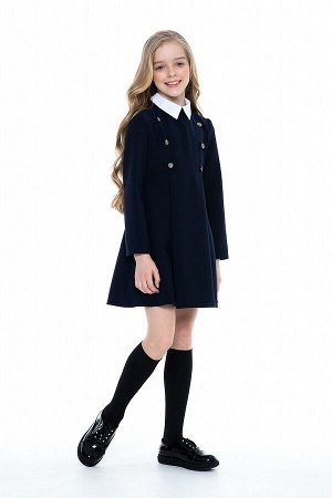 Синее школьное платье, модель 0149