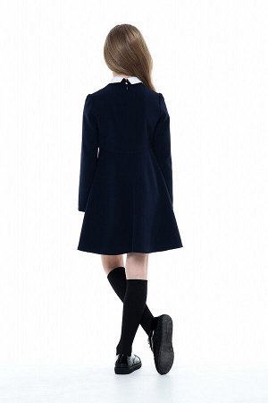 Синее школьное платье, модель 0149