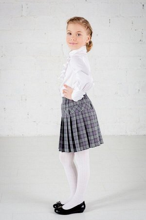 Серая школьная юбка, модель 0301