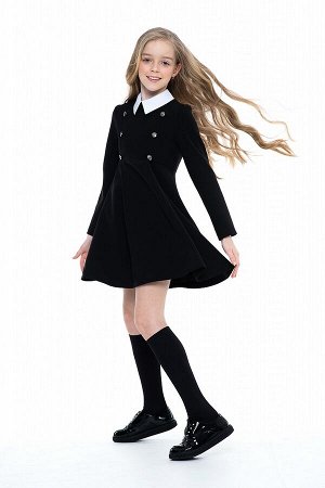 Чёрное школьное платье, модель 0149