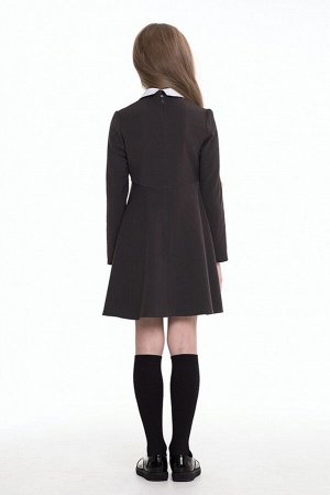 Серое школьное платье, модель 0149
