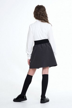 Молочная школьная блуза, модель 0680