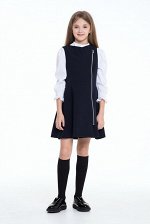 Синий школьный сарафан Mooriposh, модель 0230