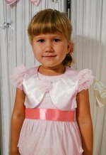 Розовое болеро для девочки, модель 0708