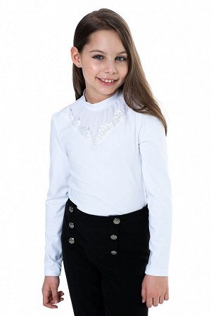Белая школьная блуза, модель 0630