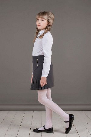 Серая школьная юбка, модель 0330