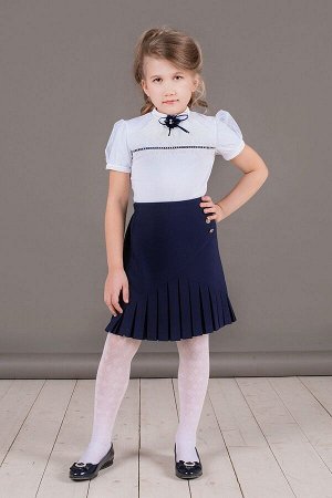 Синяя школьная юбка, модель 0330