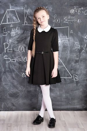 Черное школьное платье, модель 0145