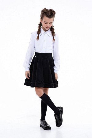 Черная школьная юбка, модель 0338
