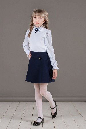 Белая школьная блуза, модель 0692