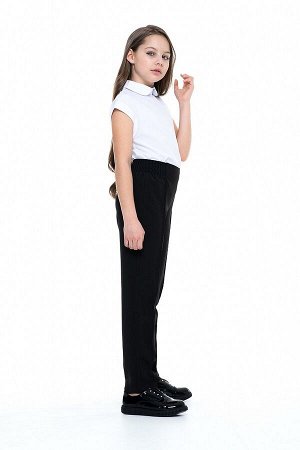 Черные школьные брюки для девочки, модель 0411