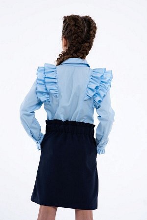 Синяя школьная юбка, модель 0334