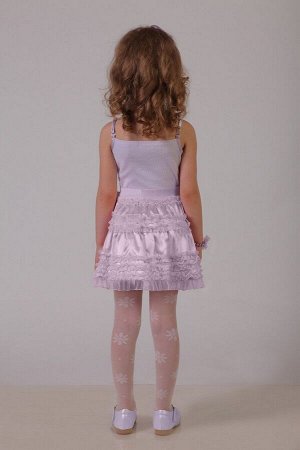 Нарядная сиреневая юбка для девочки, модель 0304