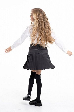 Серая школьная юбка, модель 0303