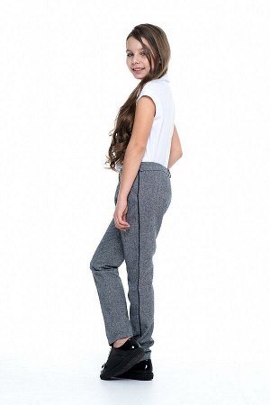 Серые школьные брюки для девочки, модель 0407/1