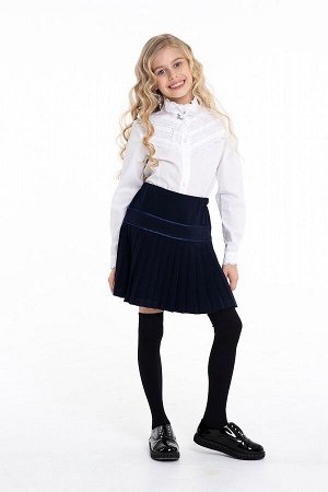 Синяя школьная юбка, модель 0303