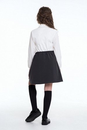 Серая школьная юбка, модель 0333